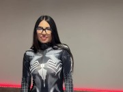 I dress up as a spider girl for my boyfriend I love Halloween his favorite fetish