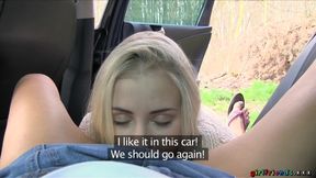 Girlfriends XXX - Sunday Drive Turns Into a Pussy Eating Competition