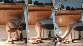 Tanja crushes my tiny penis under her Paul Green slippers - Cam 3