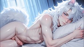 Dreamy Soft-haired Boy Covered in Thick Dripping Cum Afterglow