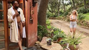 ”WTF are you doing in my yard?! Looking for a big black dick maybe?! - Ella Reese”