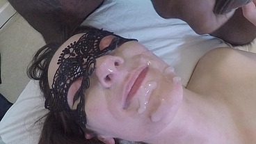 My First Interracial Double Penetration Threesome and Facial