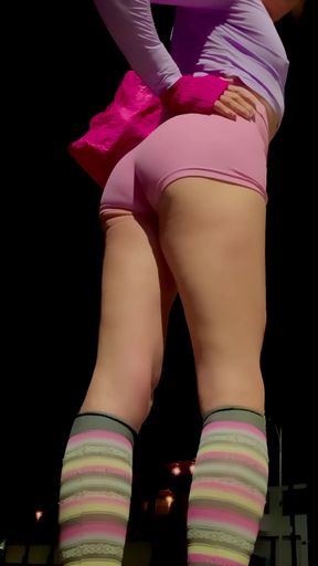 Public Booty Shorts Sissy Tight Fit Cocktease