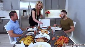 Busty Stepmom Seduces Army Boy at Home