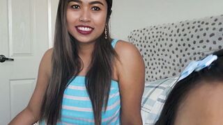 INSANE DOUBLE Thai LESBIAN MFs  gorgeous BIG BOOTY STRAPON SHOWDOWN