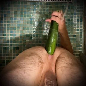 Anal Masturbation with a Giant Squash!