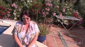 A Poolside Chat with Your Busty Stepmom JoJo Robinson Turns Into Taboo JOI