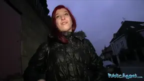 Amateur girlfriend gets caught cheating in a public bathroom.