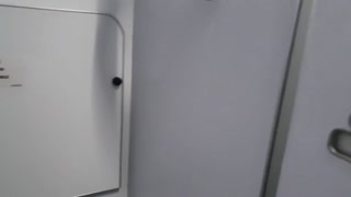 Risky Public Squirt on Plane