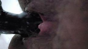 what a fun view! my clit is huge with that inflatable toy stretching me out!