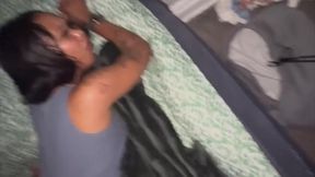 Sultry lesbian duo share intense backshots during dry humping