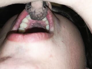 Pee in throat laying down