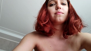 Masturbating on Camera for My Lover Near My Cuckold Husband