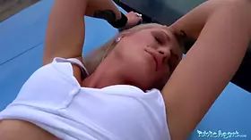 Public Agent Sexy blondes public blowjob and hot car bonnet fuck