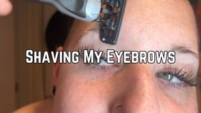 Phoenix Bates Shaving Off Eyebrows 1080p - Hair Cut Fetish - Eyebrow Shave - Razor Shave - Extreme Close Ups