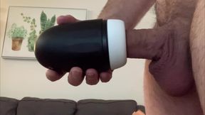 Cum as Lube Pocket Striker and New Toy Combo