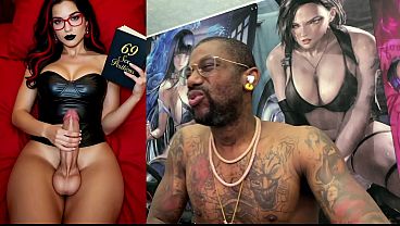 Transgender StepMom Jerks Off While Cumming And Reading Smut, AI Generated