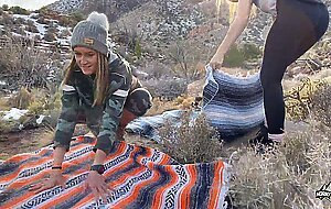 Two hot couples fuck on hike - horny hiking ft. sparksgowild - public group sex adventure pov