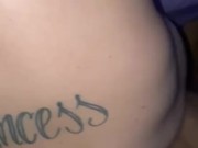 White trans girl banged out doggy style by bbc