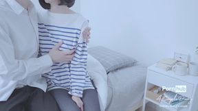 Japanese couple swapping lovers in intimate moments