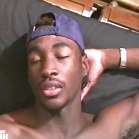 Black Guy Sucks His Friend and Licks His Asshole Before Riding Him on the Bed