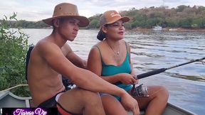 tigresa vip sai pra pescar com miia thalia com dois guia de pesca mais no final elas queria mesmo sexo (parte1)