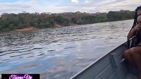 tigresa vip sai pra pescar com miia thalia com dois guia de pesca mais no final elas queria mesmo sexo (parte1)