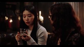 Japanese Asian Vampire Sex - Big Tits Babe Rikako Preyed by Nerdy Leana and Turned into Lesbian Demon