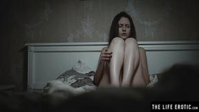 ”Bombshell BDSM sexy babe indulges her wild taste for bondage orgasms”