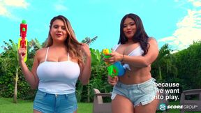 Battle of the Wet Tank Top Stars