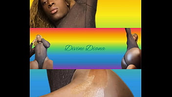 Big ass tranny Divine Diana twerks on cam