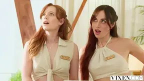 Fiery Hot Co-workers And Fuck 2 Guys Together In Hotel Room Group Sex - Ella Hughes And Audrey Reid