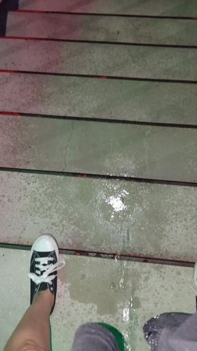 Public Stairs & Boat Dock Peeeeing, ending the night at home peeeeing on a stick