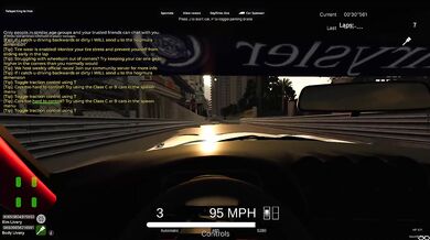 Ap's testing place Monaco lap