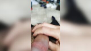 Mastubando mi polla pensando en tu slit