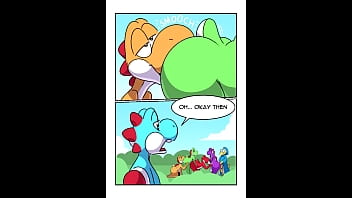 Super Mario Bros Yoshi Gangbang fuck hard