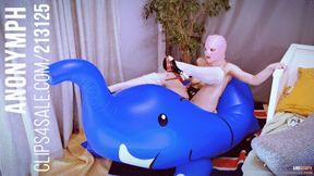 ANN016 - Ride, Hump and Pop Inflatable Elephant LD