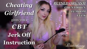 Cheating Girlfriend Gives You a CBT Ruined Orgasm JOI