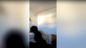 Working on a Tiny Side Project in My Wild Yellow Thong