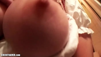 Cute busty amateur slut Britney swallowing two cum loads. Big natural tits!