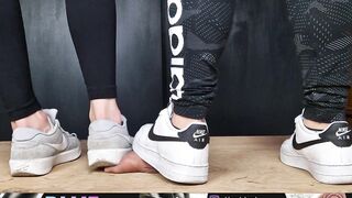 2 Girls inside Nike VS Dick