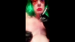 MATURE SMOKING VS120s AND PINCHING HER NIPPLES REALLY HARD