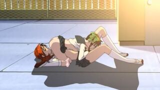 Horny anime lesbian teens skip class to lick pussy in the schoolyard ⋇ HENTAI Porn