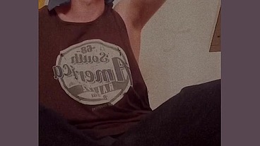 damn hot cute guy rides on a giant bottle and comes without using his hands