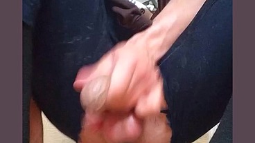 damn hot cute guy rides on a giant bottle and comes without using his hands