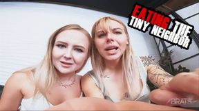 Mandy & Natalia - Eating the tiny neighbor - HD 720p MP4