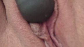 Close Up Shaved Pussy Pulsing Orgasm (vertical cam)