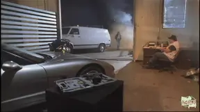 Asian chick eats white dude's cock despite initial intimidation