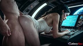 this savvy alien disguised herself so well that she was indistinguishable from a human, so i screwed her.[ai]