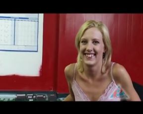 Blonde Babe Sucks Huge Cock to Explosive Finish